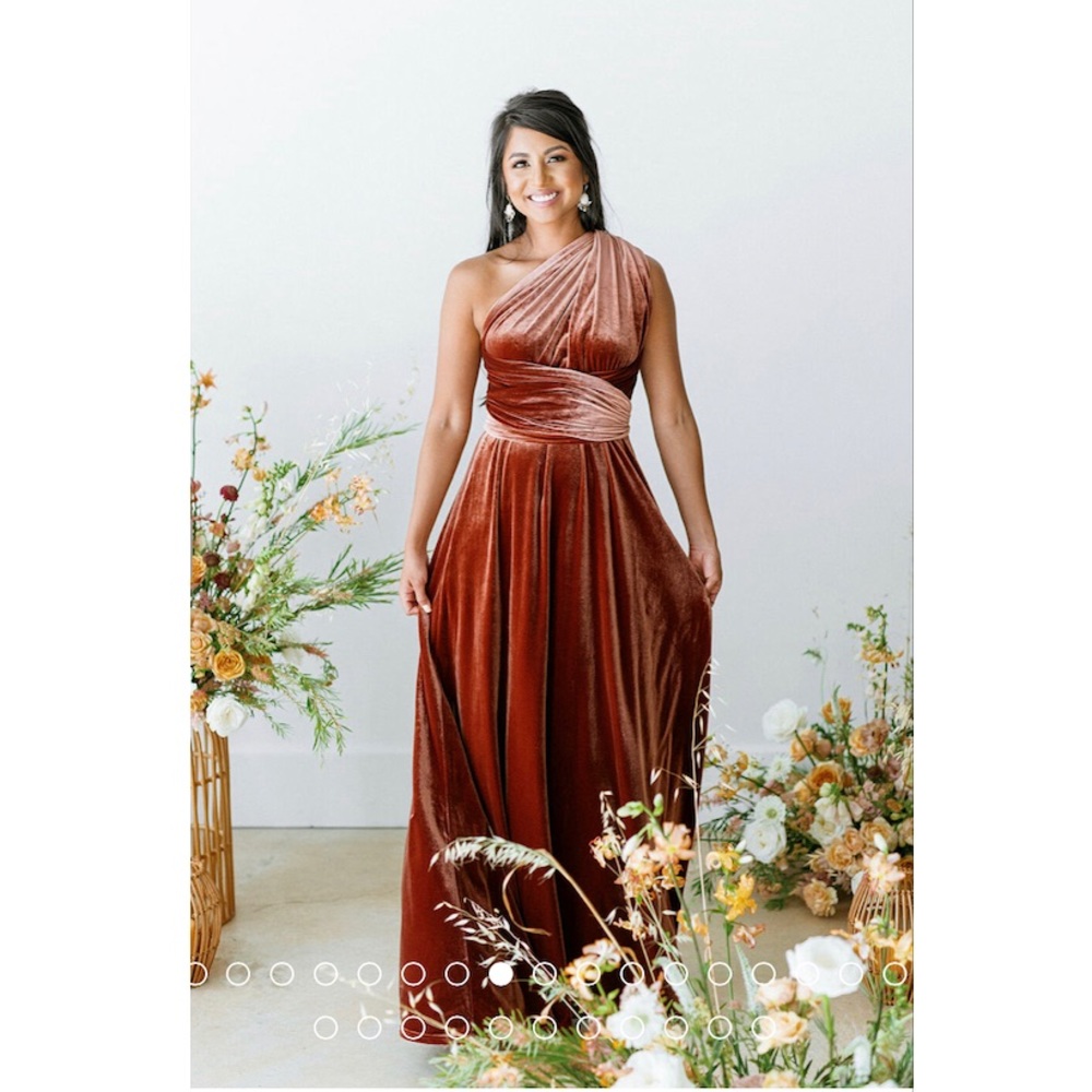 Revelry Micah Convertible Velvet Dress - Size XS, Regular Length - Unaltered